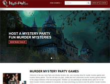 Tablet Screenshot of mystery.host-party.com