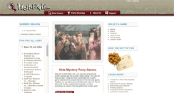 Desktop Screenshot of kids.host-party.com